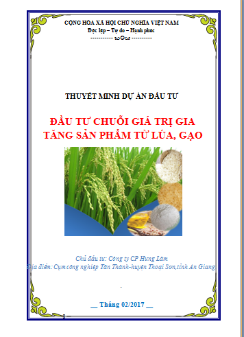 Gia tăng giá trị lúa gạo - Công Ty Cổ Phần Tư Vấn Đầu Tư Dự Án Việt